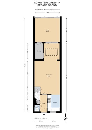 Floorplan - Schuttersdreef 17, 6181 DV Elsloo